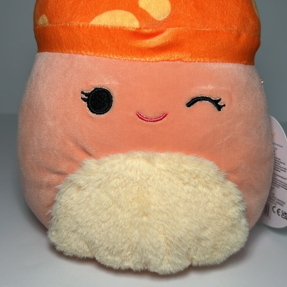 FLAWED Squishmallows Alba the Mushroom Stuffed Plush 8" - Picture 3 of 6